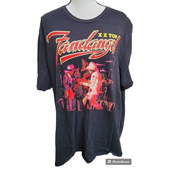 Shirts Zz Top Fandango Black Tshirt Size 1x Rock Band Vintage Poshmark